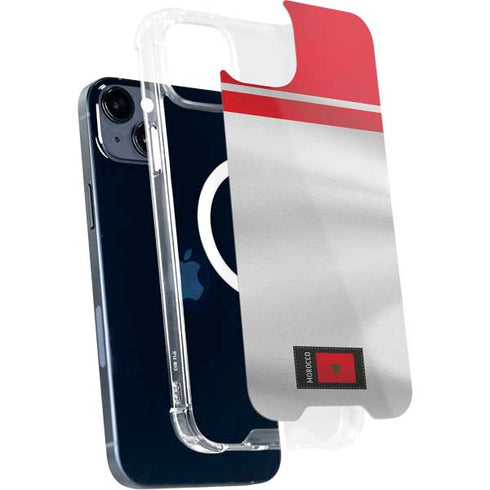 Morocco Soccer Flag iPhone 14 Plus MagSafe Case